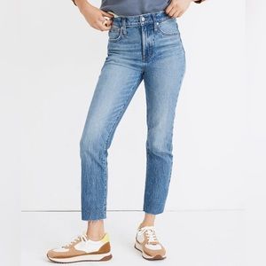 NWT Madewell The Perfect Vintage Jean in Enmore Wash: Raw-Hem Style MB406 $128.